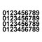 0 thru 9 Numbers Set of 40 Vinyl Decals Stickers 4 of each Number Use for Helmet, Football, House Numbers and More Select Size Color product 1